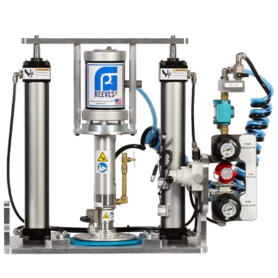 Miniature Dual Post Pump for Adhesives and Sealants